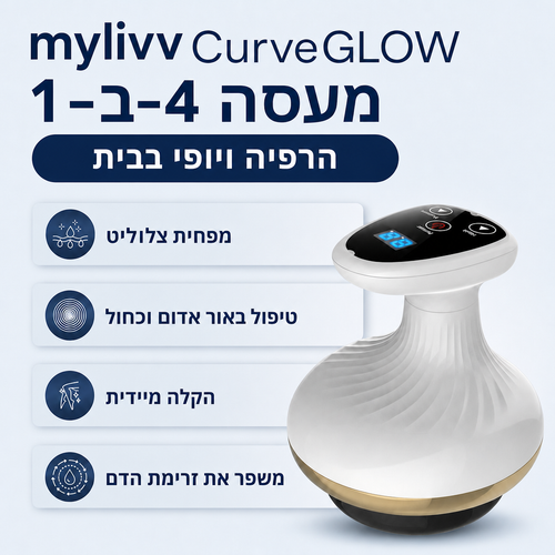 mylivv CurveGLOW | המכשיר לעור מוצק וללא צלוליט