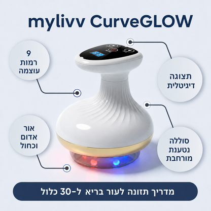 mylivv CurveGLOW | המכשיר לעור מוצק וללא צלוליט