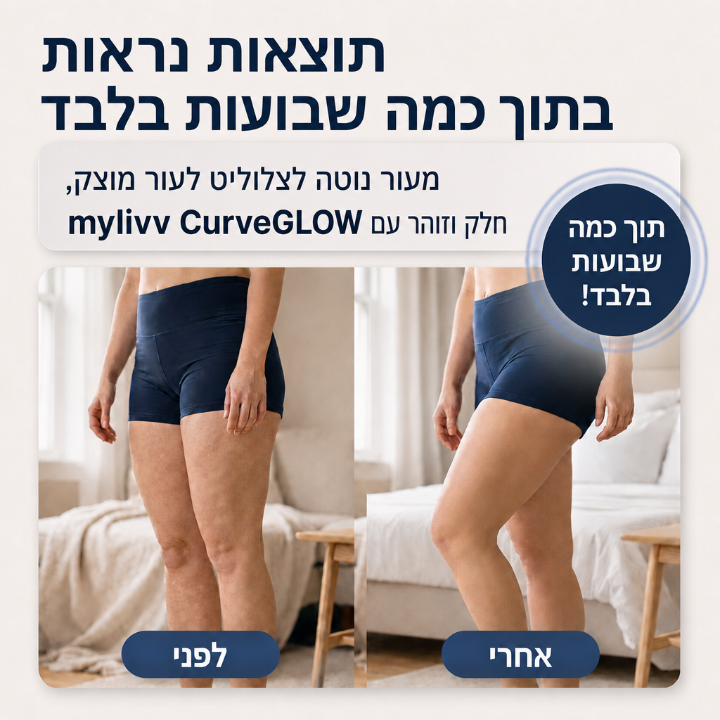 mylivv CurveGLOW | המכשיר לעור מוצק וללא צלוליט